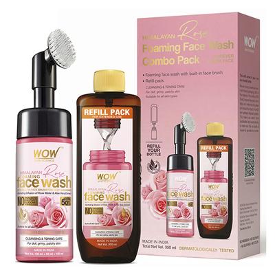 WOW Skin Science Himalayan Rose Foaming Face Wash Combo Pack 1's - Face Washes