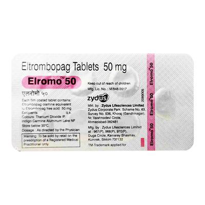 ELROMO 50 Tablet 7's - Blood Clot-Ant