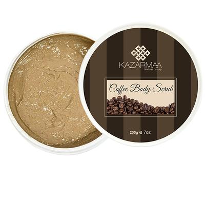 Kazarmaa Anti-Cellulite Coffee Body Scrub with Shea Butter, Coconut Oil and Walnut Shell 250 gm - Scrubs & Exfoliants