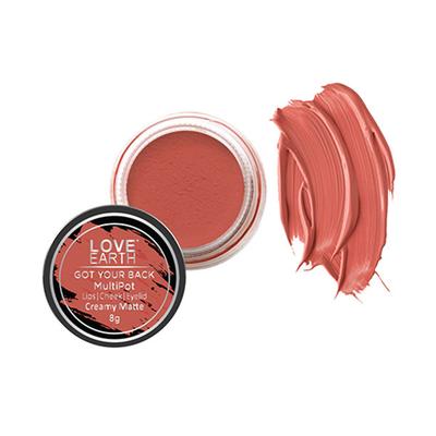 Love Earth Lip Tint & Cheek Tint Multipot-Got Your Back - Coral 8 gm (N) - Lip Stains & Tints