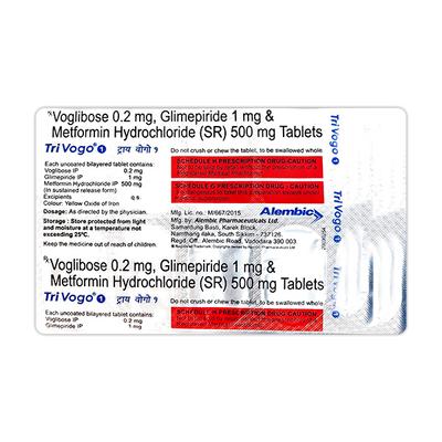 Trivogo 1mg Tablet 10'S - Diabetes-Ant