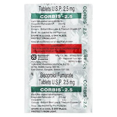 Corbis 2.5mg Tablet 15'S - Hypertension-Bet