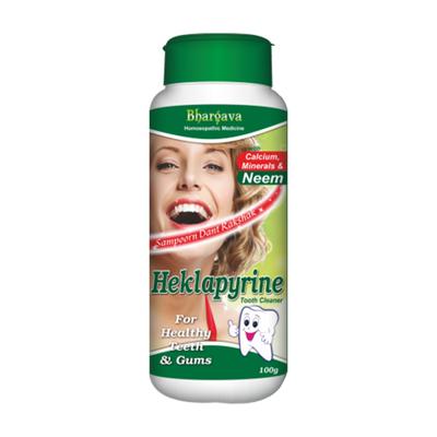 Bhargava Heklapyrine Tooth Cleaner Powder - Neem 100 g - Personal Care(Homeopathy)