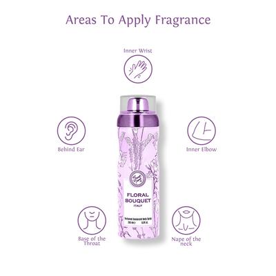 Sweet Heart Floral Bouquet Italy Purplle Deodorant Perfumed Bodyspray 200 ml - Deodorants/Roll-Ons