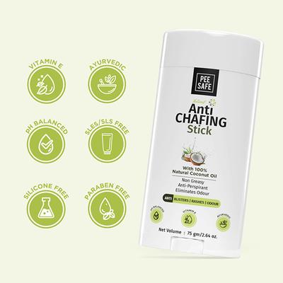Pee Safe Natural Anti Chafing Stick Cream 75 gm - Intimate Care
