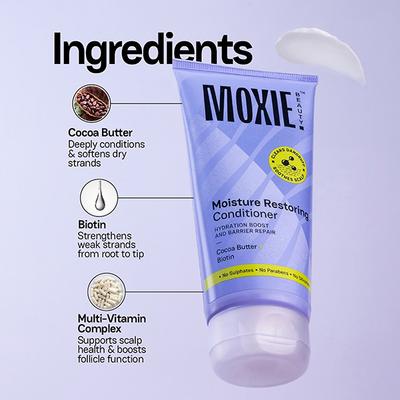 Moxie Beauty Moisture Restoring Conditioner With Cooling Complex For Soothed Scalp and Hydrated Hair 175 ml - Conditioners
