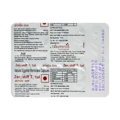 Zerostiff Total Capsule 10'S - Supplements-Ent