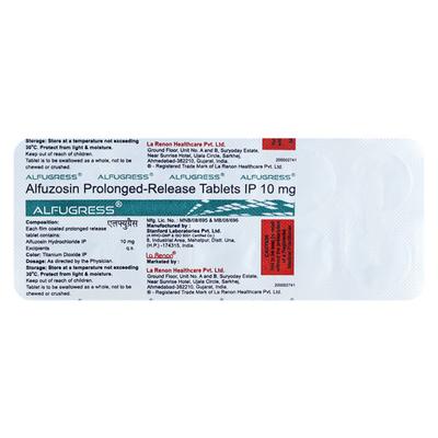 Alfugress 10mg Tablet 10'S - Bladder And Prostate Disorders-Dru