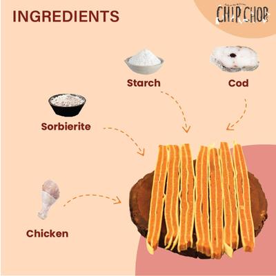 Chip Chops Chicken & Codfish Sandwich 70 gm - Petfood