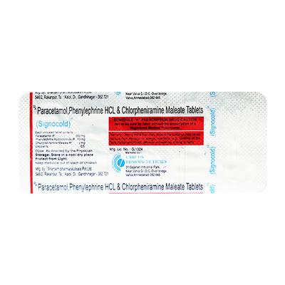 SIGNOCOLD Tablet 10's - Cough And Cold-Cou