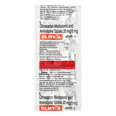 Olmy A 20mg Tablet 10'S - Hypertension-Ana
