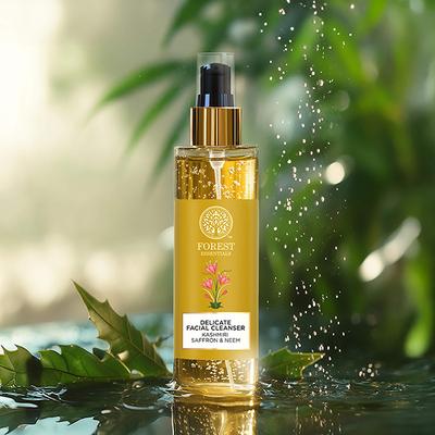 forest Essentials Delicate Facial Cleanser Kashmiri Saffron & Neem Face Wash 130ml - Face Wash & Cleansers