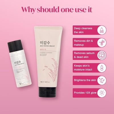 The Face Shop Rice Water Bright Trial Kit 155 ml - Makeup Kits & Sets