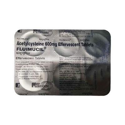 Fluimucil Lemon Flavour Effervescent Tablet 6'S - Cough And Cold-Cou