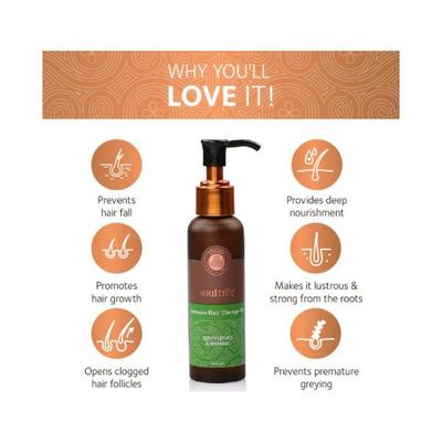 SoulTree Intensive Hair Therapy Oil with Curry Leaves and Hibiscus 120 ml - Hair Oils