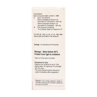 MAT CS 1.5gm Injection 10ml - Bacterial Infections-Cep