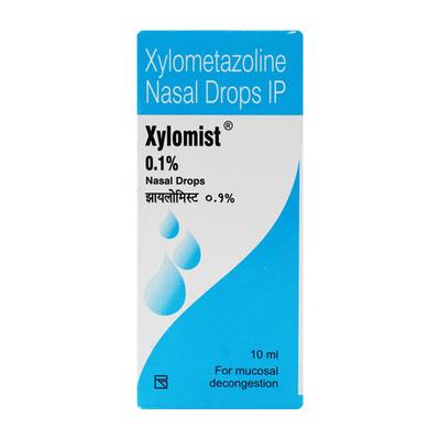 Xylomist 0.1% Nasal Drops 10ml - Nasal Congestion-Nas