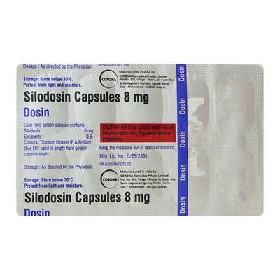 Dosin 8mg Capsule 10'S - Bladder And Prostate Disorders-Dru