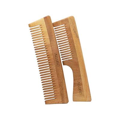Allure Wooden Neem Comb (CD-01+CD-02) 1's - Hair Combs