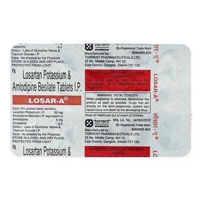 Losar A Tablet 15'S - Hypertension-Ana