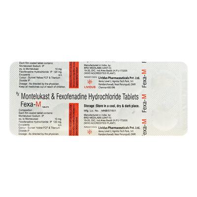 FEXA M Tablet 10's - Allergies-Ant