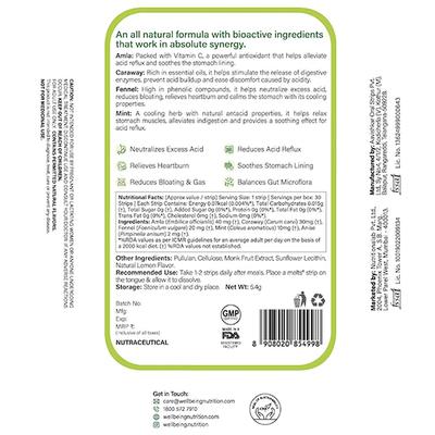 Wellbeing Nutrition Melts Acidity Relief 30's - Multi-Vitamins