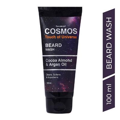 Cosmos by Bewakoof Beard Wash Powered By Cocoa Almond and Argan Oil 100 ml - Beard Wash