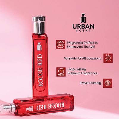 Lyla Blanc Urban Scent Rouge Red Long Lasting Perfume for Men and Women 15 ml - Perfumes (Edt/Edp)