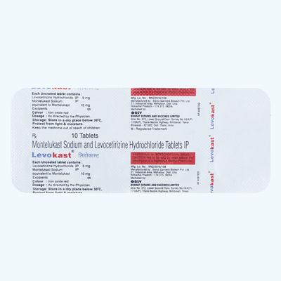 Levokast Tablet 10'S - Allergies-Ant