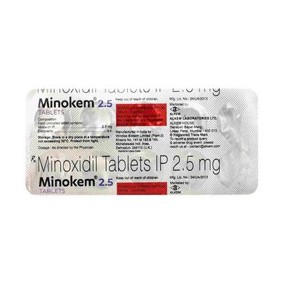 MINOKEM 2.5 Tablet 10's - Hair Loss-Oth