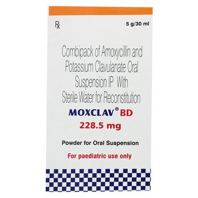 Moxclav Bd 228.5Mg Oral Suspension 30ml - Bacterial Infections-Pen