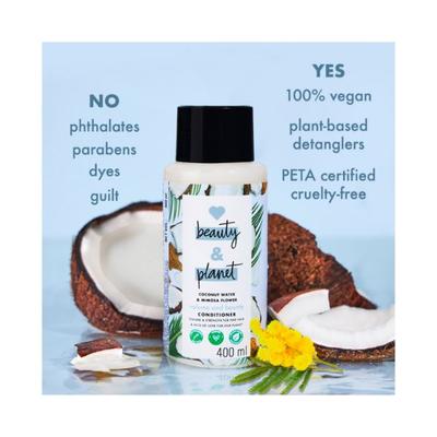 Love Beauty And Planet Coconut Water and Mimosa Flower Paraben Free Volume and Bounty Conditioner 400 ml - Conditioners