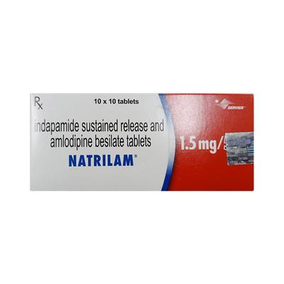 Natrilam 1.5mg/5mg Tablet 10'S - Hypertension-Cal