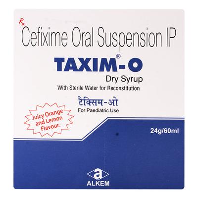 TAXIM O JUICY ORANGE AND LEMON FLAVOUR Dry Syrup 60ml - Bacterial Infections-Cep