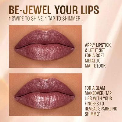 Lakme Be-Jewel Shimmer Lip Liquid, Luminous Matte Finish - 301 Iced Espresso 3.5 ml - Liquid Lipsticks