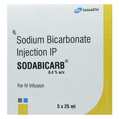 Sodabicarb 8.4% Injection 25ml - Ulcer/Reflux/Flatulence-Aaa
