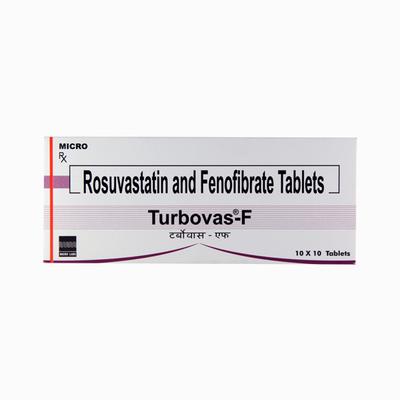 Turbovas F Tablet 10'S - High Cholesterol-Dys