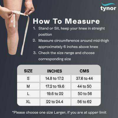 TYNOR KNEE SUPPORT HINGED (NEOPRENE) (M) (J 01) - Knee/Ankle/Leg/Foot Supports
