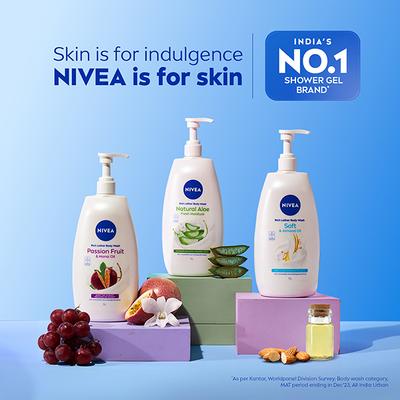 Nivea Shower Gel Passion Fruit And Monoi Oil 1000 ml - Shower Gels & Body Wash