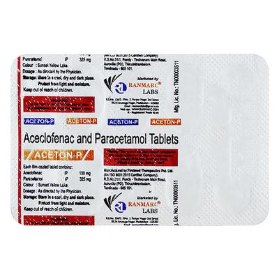ACETON P Tablet 10's - Pain relief-Nsa