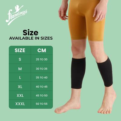 Flamingo Calf Support Black (OC2039) (XL) 1's - Knee/Ankle/Leg/Foot Supports