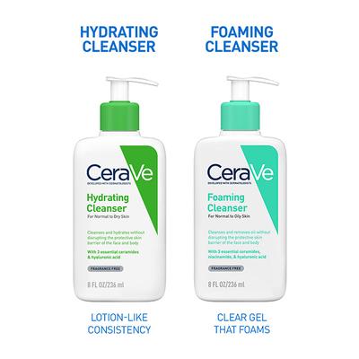 CeraVe Hydrating Cleanser For Normal To Dry Skin 236 ml - Face Wash & Cleansers