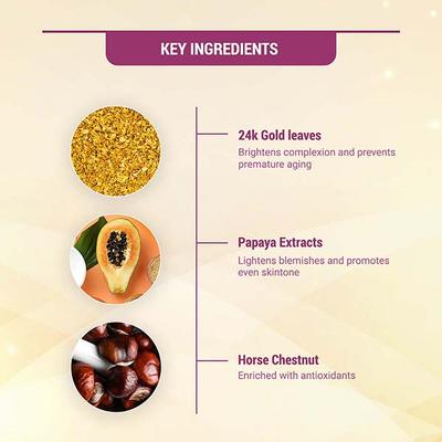 Lotus Herbals Radiant Gold Cellular Glow 1 Facial Kit 37 Gm - Facial Kits