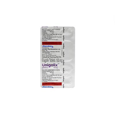 UNIGOLIX 150 Tablet 10's - Uterus Conditions-Dut