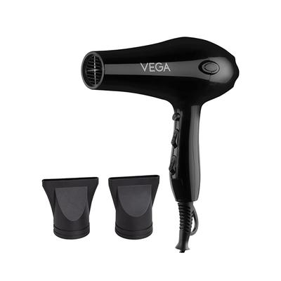 Vega Professional Hair Dryer for Men and Women Pro Touch 1800-2000 Watts with 2 Detachable Nozzles, (VHDP-02) 894 gm - Hair Dryers