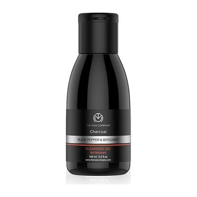 The Man Company Charcoal Cleansing Gel - Black Pepper & Bergamot 100 ml - Face Wash & Cleansers