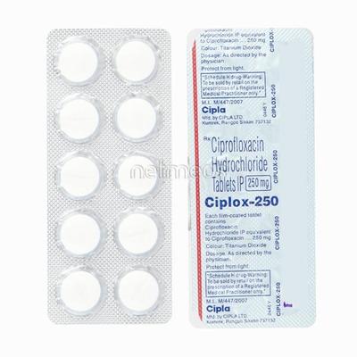 Ciplox 250mg Tablet 10'S - Bacterial Infections-Qui