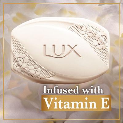 Lux Bright Glow Jasmine & Vitamin E For Glowing Skin Beauty Bar Mega Pack (Pack of 3) 300 gm - Soaps