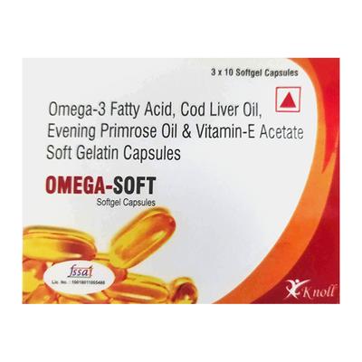 OMEGA SOFT Softgel Capsule 10's - Supplements-Sup