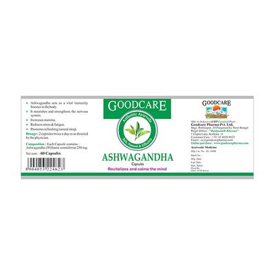 Goodcare Ashwagandha Capsule 60's - Ashwagandha
